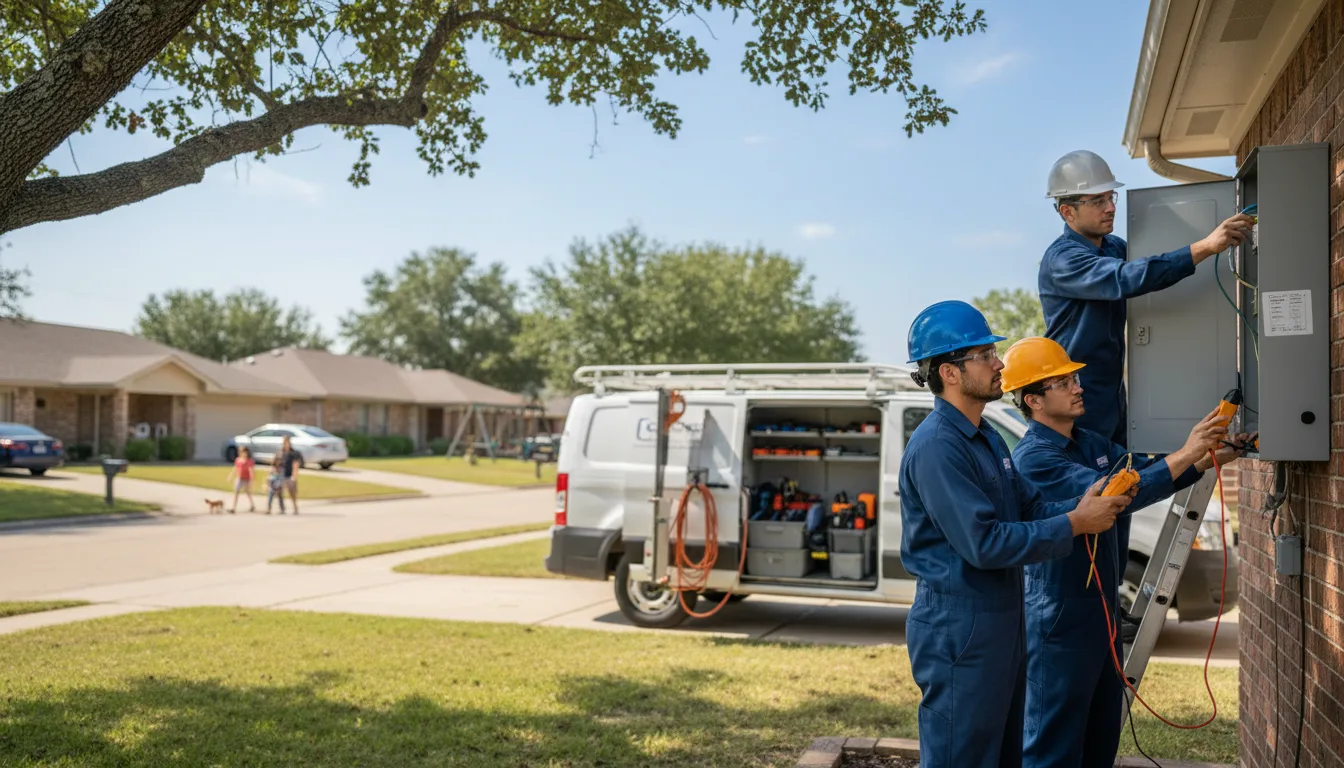 Certified electrician providing emergency electrical services in Lansing, IL
